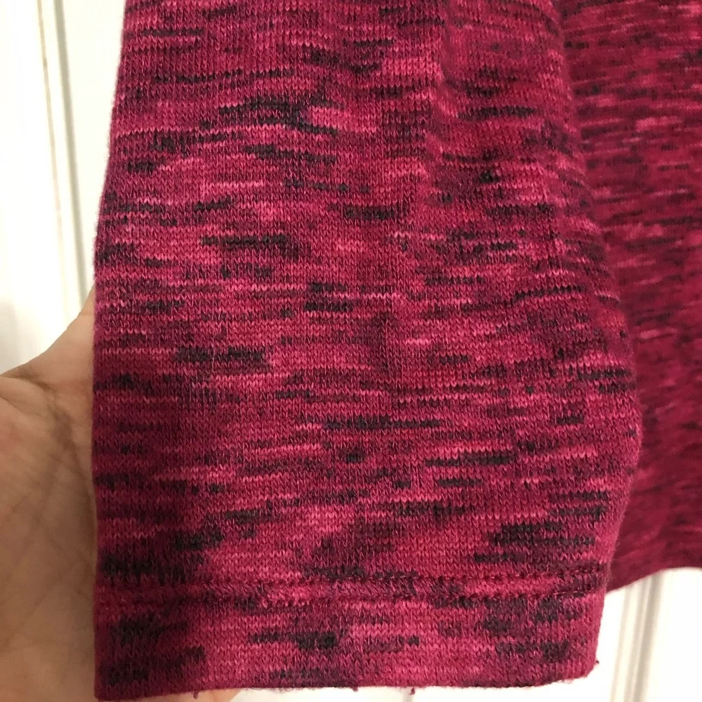 Chico’s V neck sweater womens Chico size 1 is size 8 medium pink black soft cozy - Picture 5 of 7